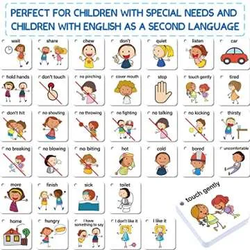 37 Pcs Autism Communication Card for Speech Delay Children and Adults, Special Needs Visual Aid Language Learning Cue Cards Special Ed Feelings Emotions Flash Cards