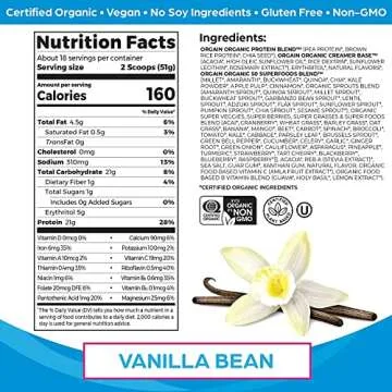Orgain Organic Protein + Superfoods & Greens Powder Bundle (Vanilla & Berry)