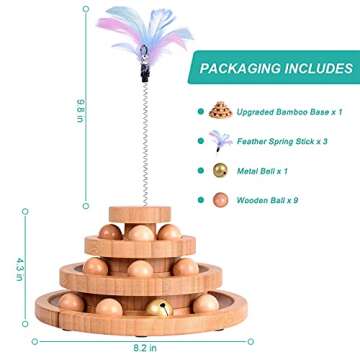WOWKIT Interactive Cat Toys for Happy Indoor Cats