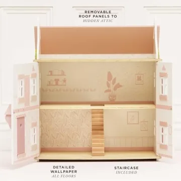Le Toy Van Large Wooden Doll House for Creative Play