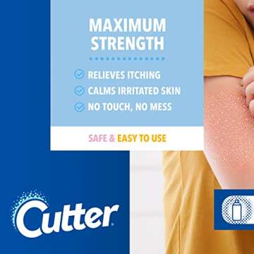 Cutter™ Poison Ivy Spray Itch Relief, Hydrocortisone Spray for Relief of Poison Ivy, Oak & Sumac Skin Itching, 113 g