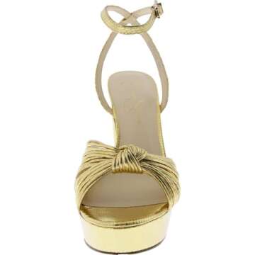 Shop Jessica Simpson Gold Immie Platform Sandals