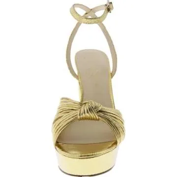 Shop Jessica Simpson Gold Immie Platform Sandals