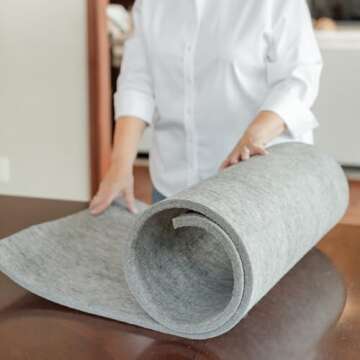 Novodon Merino Wool Pressing Mat for Quilting 22" x 60" 100% Wool Pressing Mat for Quilting and Iron...