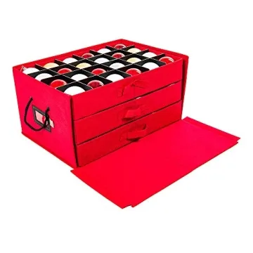 Secure Christmas Ornament Storage Box for 72 Ornaments