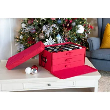 Secure Christmas Ornament Storage Box for 72 Ornaments