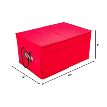 Secure Christmas Ornament Storage Box for 72 Ornaments