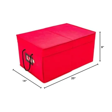 Secure Christmas Ornament Storage Box for 72 Ornaments