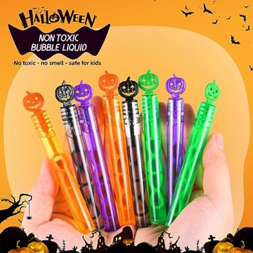 60 Pack Halloween Bubble Wands for Kids Party Favors