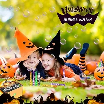 60 Pack Halloween Bubble Wands for Kids Party Favors