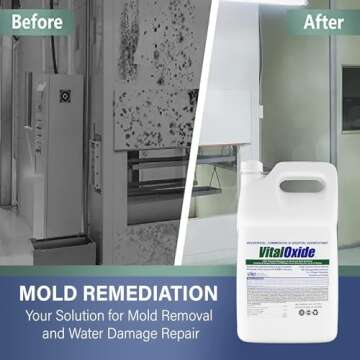Vital Oxide Disinfectant, Deodorizer, Cleaner, Food-Contact Sanitizer, Virucide – (EPA registration #82972-1) – Kills Mold & Mildew, Eliminates Odors-1 Gallon