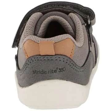 Stride Rite 360 Boys Nick Sneaker, Grey, 6 Toddler