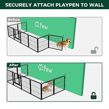 FXW Dog Playpen Wall Anchors for Safe Expansive Spaces