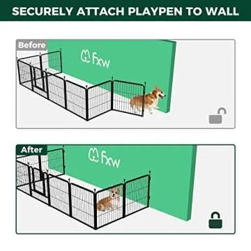 FXW Dog Playpen Wall Anchors for Safe Expansive Spaces