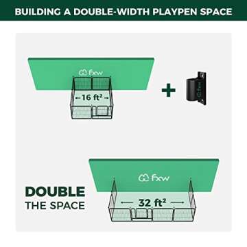 FXW Dog Playpen Wall Anchors for Safe Expansive Spaces