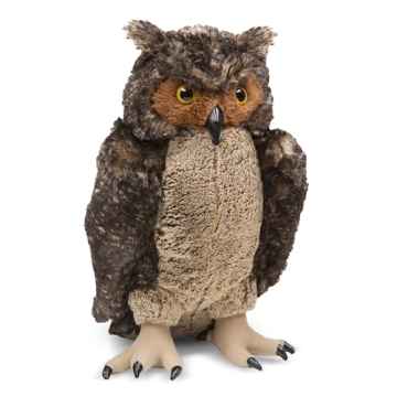 Melissa & Doug Giant Owl - Lifelike Stuffed Animal 17 inches