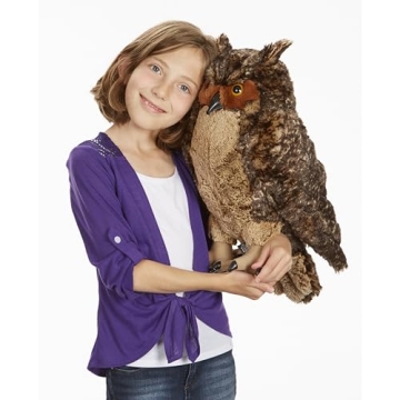Melissa & Doug Giant Owl - Lifelike Stuffed Animal 17 inches