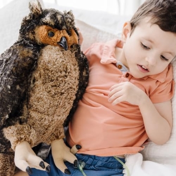Melissa & Doug Giant Owl - Lifelike Stuffed Animal 17 inches