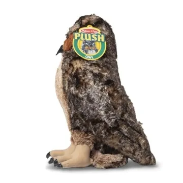 Melissa & Doug Giant Owl - Lifelike Stuffed Animal 17 inches