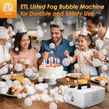 blessny 2-in-1 Fog Bubble Machine for Events and Parties