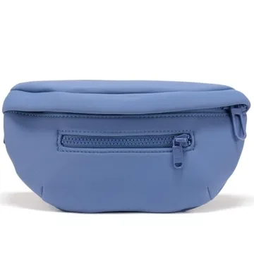 Neoprene Fanny Pack 3 Pockets Waist Bag for Men & Women Fashion Water Resistant Hip Bum Bag with Adj...