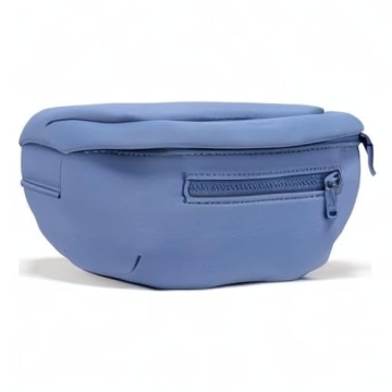Neoprene Fanny Pack 3 Pockets Waist Bag for Men & Women Fashion Water Resistant Hip Bum Bag with Adjustable Belt for Running Travel Hiking Workout Sports (Steel Blue, One Size)