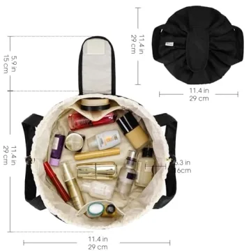 Stylish Barrel Makeup Bag - Ideal Travel Organizer