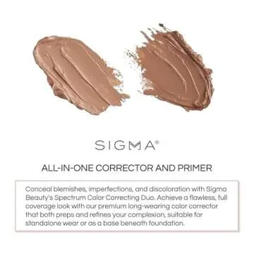 Sigma Beauty Spectrum Color-Correcting Duo – Color Correcting Cream for Concealing and Priming Ski...