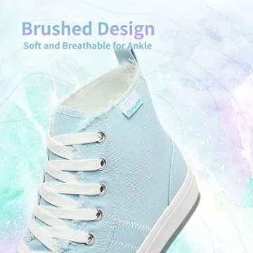 Obtaom Womens High Top Sneakers Casual Fashion Shoe