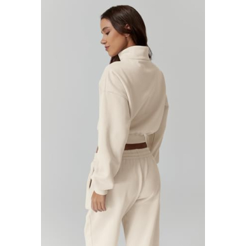 QINSEN Women's Fleece Sweatsuit Cozy Loungewear Set