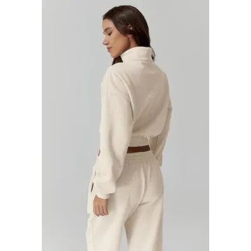 QINSEN Women's Fleece Sweatsuit Cozy Loungewear Set