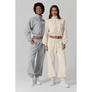 QINSEN Women's Fleece Sweatsuit Cozy Loungewear Set
