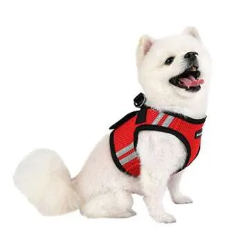 Puppia Soft Vest Harness Pro - Red - M