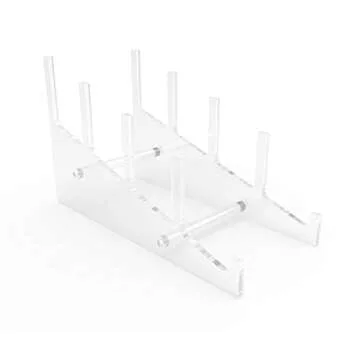 Elegant Medium Acrylic Plate Rack for Stunning Displays