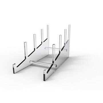 Elegant Medium Acrylic Plate Rack for Stunning Displays