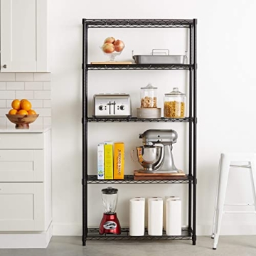 Amazon Basics 5-Shelf Heavy Duty Storage Rack for Easy Organization