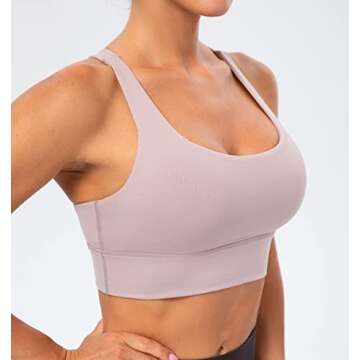 Lavento Women's Strappy Sports Bra for Active Living