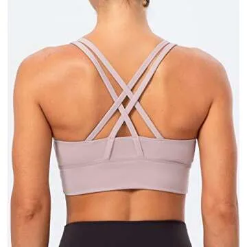 Lavento Women's Strappy Sports Bra for Active Living