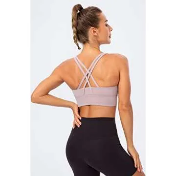 Lavento Women's Strappy Sports Bra for Active Living