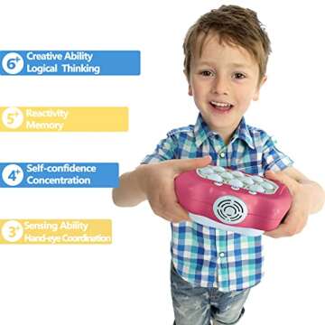 Intoypad Pop The Target! Handheld Speed Pushing Game Machine: A Fun Multiplayer Game for Family