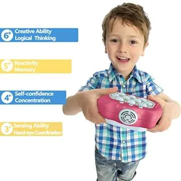 Intoypad Pop The Target! Handheld Speed Pushing Game Machine: A Fun Multiplayer Game for Family