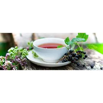 Natural Organic Russian Premium Ivan-Tea (Fireweeds | CHAMERION | KOPORYE TEA| Russian Tea) Fermented Long Leaf Tea with Black and Red Currant, 12 tea pyramids in individual sachet-envelope, 24 gram/ 0.85 oz