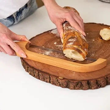 Premium Wooden Bread Bow Knife for Perfect Sourdough Slices