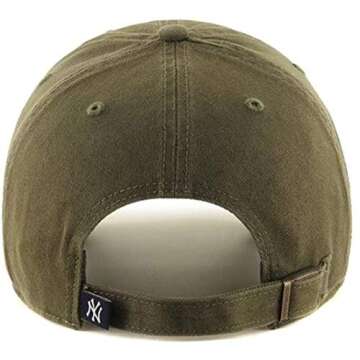 47 MLB New York Yankees Clean Up Adjustable Hat, Adult (Sandalwood Green)