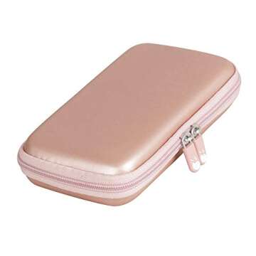 Hermitshell Hard Travel Case fits EnergyCell/POWERADD Pilot 4GS 12000mAh 8-Pin Input Portable Charger (Rose Gold)
