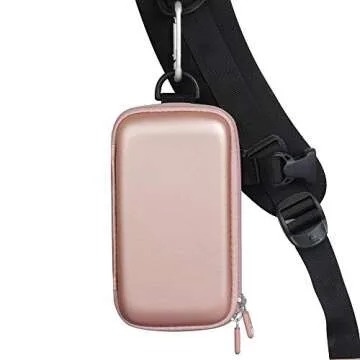 Hermitshell Hard Travel Case fits EnergyCell/POWERADD Pilot 4GS 12000mAh 8-Pin Input Portable Charger (Rose Gold)