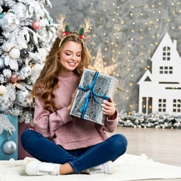 Festive TULOBI Christmas Headbands Cute Elk Antlers Gold