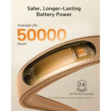 enclize LED Neck Reading Light, Book Light for Reading in Bed, 3 Colors, 9 Brightness Levels, Lightweight Comfortable Design, Long Lasting, Perfect for Knitting,Crafting,Camping,Gold Rose