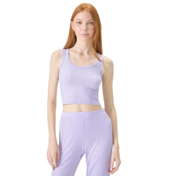 Florence by Mills Women's Sleepwear Ribbed Tank in Millie Lavender - Comfort Meets Style