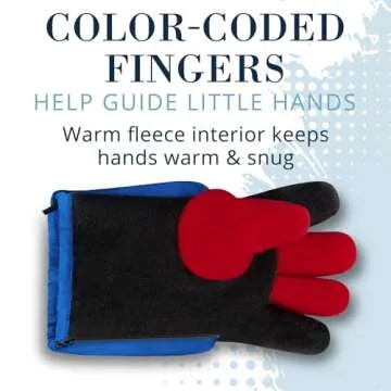 Andy & Evan Kids' Zip Gloves, Waterproof Winter Snow Gloves, Side Zippers, Touchscreen, Ski Snowboard Sledding, Warm Fleece Palms, Camo, Size 9-10